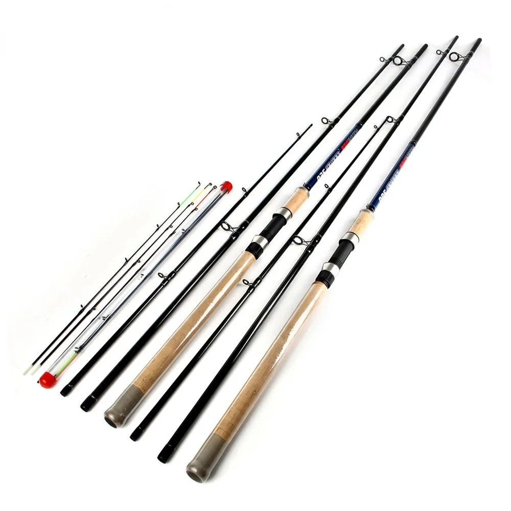 3.6m/3.9m Feeder Fishing Rod Carbon 4 Sections 3 Tips Throwing Carp Rods Flyde Fishing Platform Feeder Rods