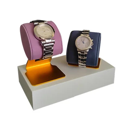 High End free standing wristwatch bracelet bangle display stand metal watch store single display holder for men watch