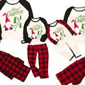Family Christmas Custom Children Kids Winter Cotton Pajamas Sleepwear Sets for Women