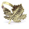 Multi Leaves Metal Napkin Ring Holder