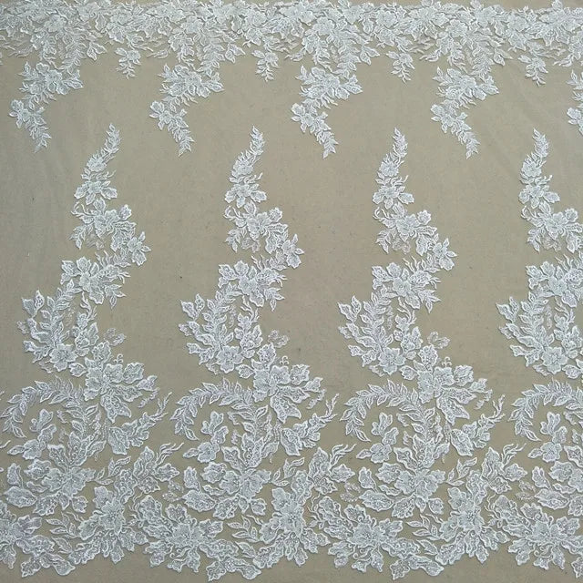 Luxury Fabrics Lace With Beads and Sequins for Wedding