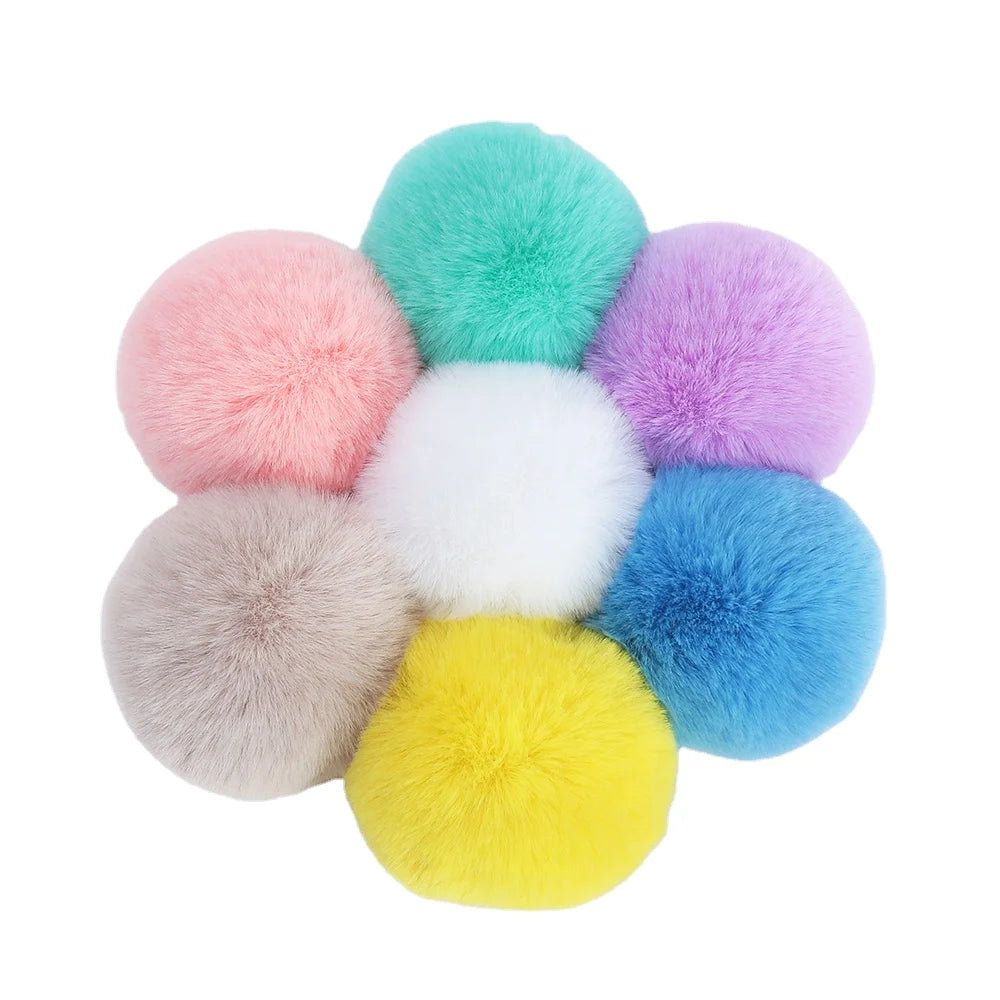 Key Chain Accessories Faux Rabbit Hair Ball Bag Pendant Pompom