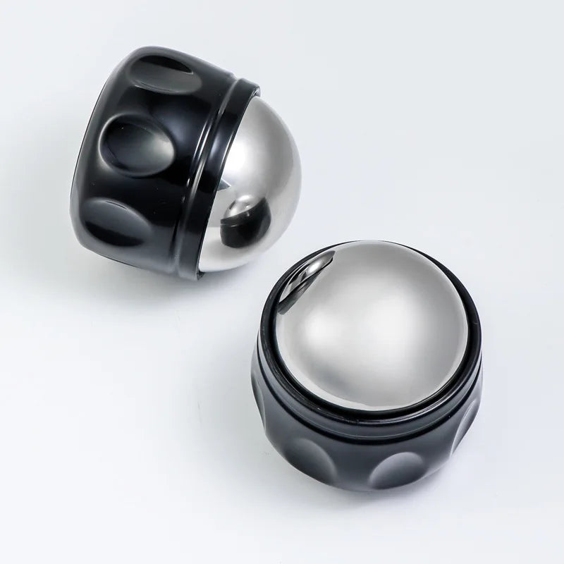 Skin Care Tool Hand-Held Cold Ice Stainless Steel Roller Massage Ball Facial Massage Device