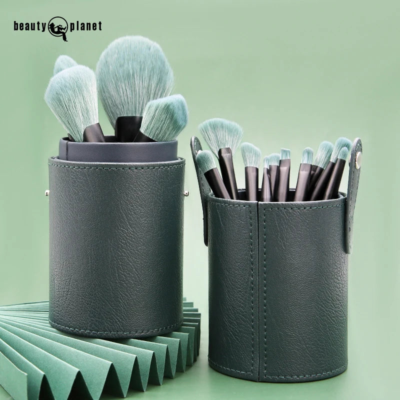 Beauty Planet Bottle Custom Logo Wholesale Good Quality 14Pcs Foundation Makeup Beauty Tools Trending Luxury Make up Brushes