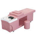 Modern Hair Salon Shampoo Bowl Sink with Synthetic Leather Thai Massage Bed Electric Hair Treatment Washing Bed Thai Head Spa