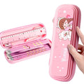 Cartoon Student Pencil Case Waterproof and Anti-Fouling Children's Stationery Supplies in Plastic and PU for School Use