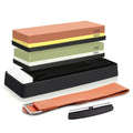 Knife Sharpening Stone Kit Professional Japanese 4 Side Grit 400/1000 3000/8000 Water Stone Whetstone Sharpener Stone Set