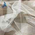 High Quality N44 Elastic Mesh Fabric 63\" White Nylon Stock for Kids Cost-Effective Tulle Fabric Soft Bridal Dress Material