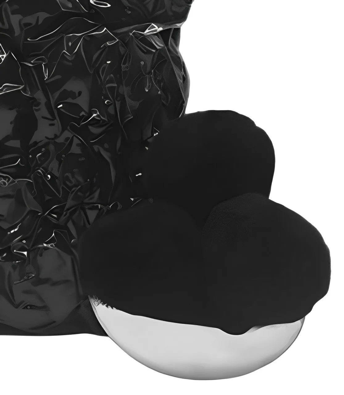 Pool Fiber Ball Raw Material Black Polyester Filter Ball