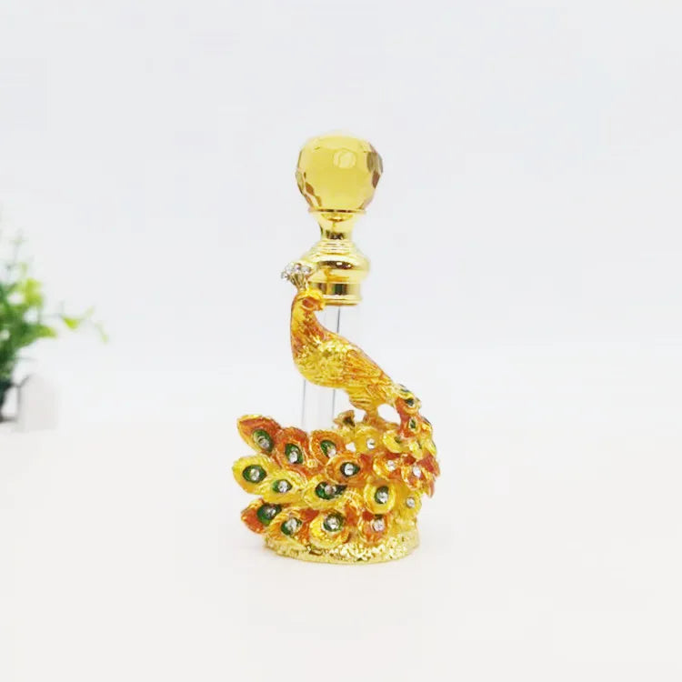 4ml Gold Green Purple Arabian Luxury Middle East Arabic Dubai Perfume Oil Bottles Glass Stick Bottle for Essential Oil