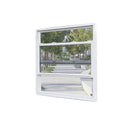 Modern Windproof Double Glazed Horizontal Sliding UPVC Vinyl Windows with Heat Insulation and Waterproof Features