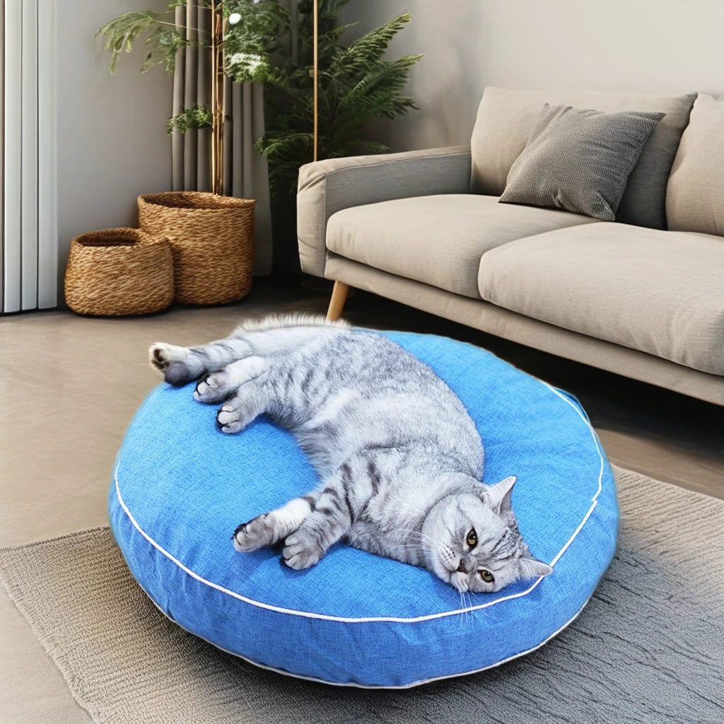 Large Luxury Waterproof Breathable Soft Cozy Pet Bed Thickened Cushion Elevated Memory Foam Warm PP Material for Dogs