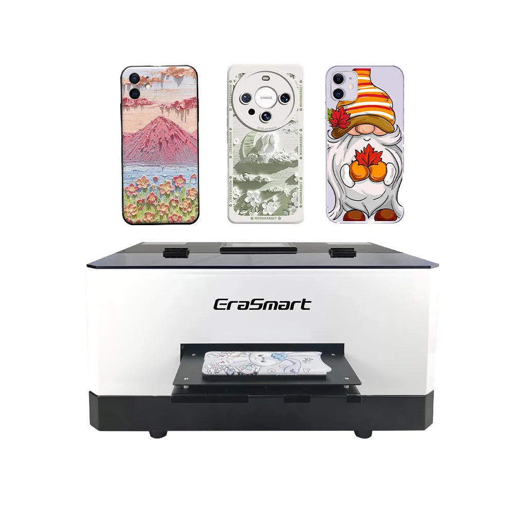 EraSmart Mini Desktop A5 UV Printer Phone Case Printing Machine for Small Business