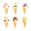 Hot Selling Colorful 3D Ice Cream Kawaii Charms Flat Back Resin Play Kitchen Game Party Toys for DIY Craft Scrapbooking