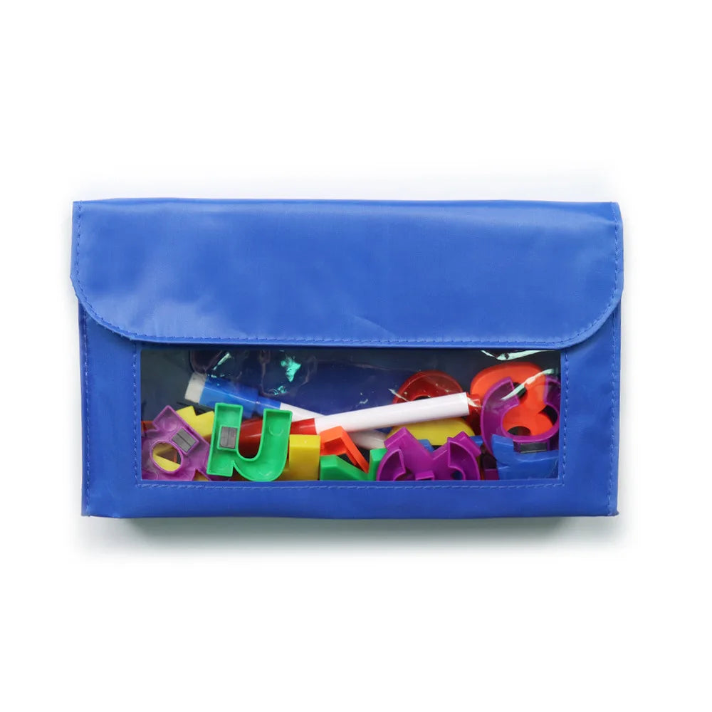 White Magnetic Marker Pen Holder Desk Organizer with Pencil Storage Case Office School Whiteboard Accessory Case
