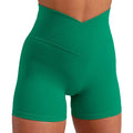 Soft Ropa Compression Stretchy V Shape Tummy Control Fitness Workout Gym Biker Running Shorts Women
