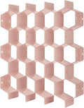 Modern Eco-Friendly DIY Grid Honeycomb Drawer Divider Organizer Pink-for Store Display Stand of Underwear Belts Scarves Socks