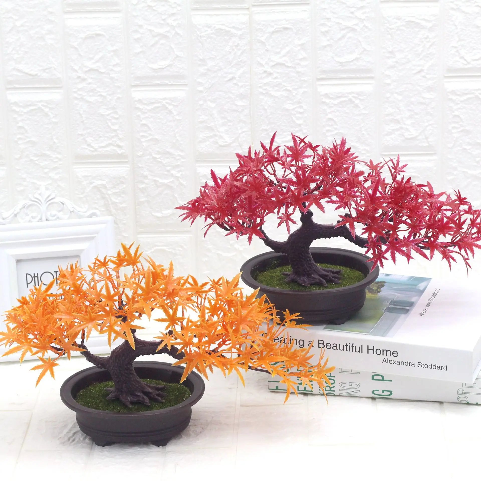Factory Price Maple Leaf Bonsai Artificial Plant Pot Lavender Flower Artistic Design for Christmas Graduation Decor-Wholesale