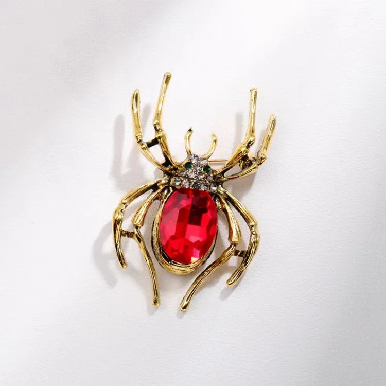 European American Retro Personality Brooch Creative Spider Alloy Costume Jewelry Brooch