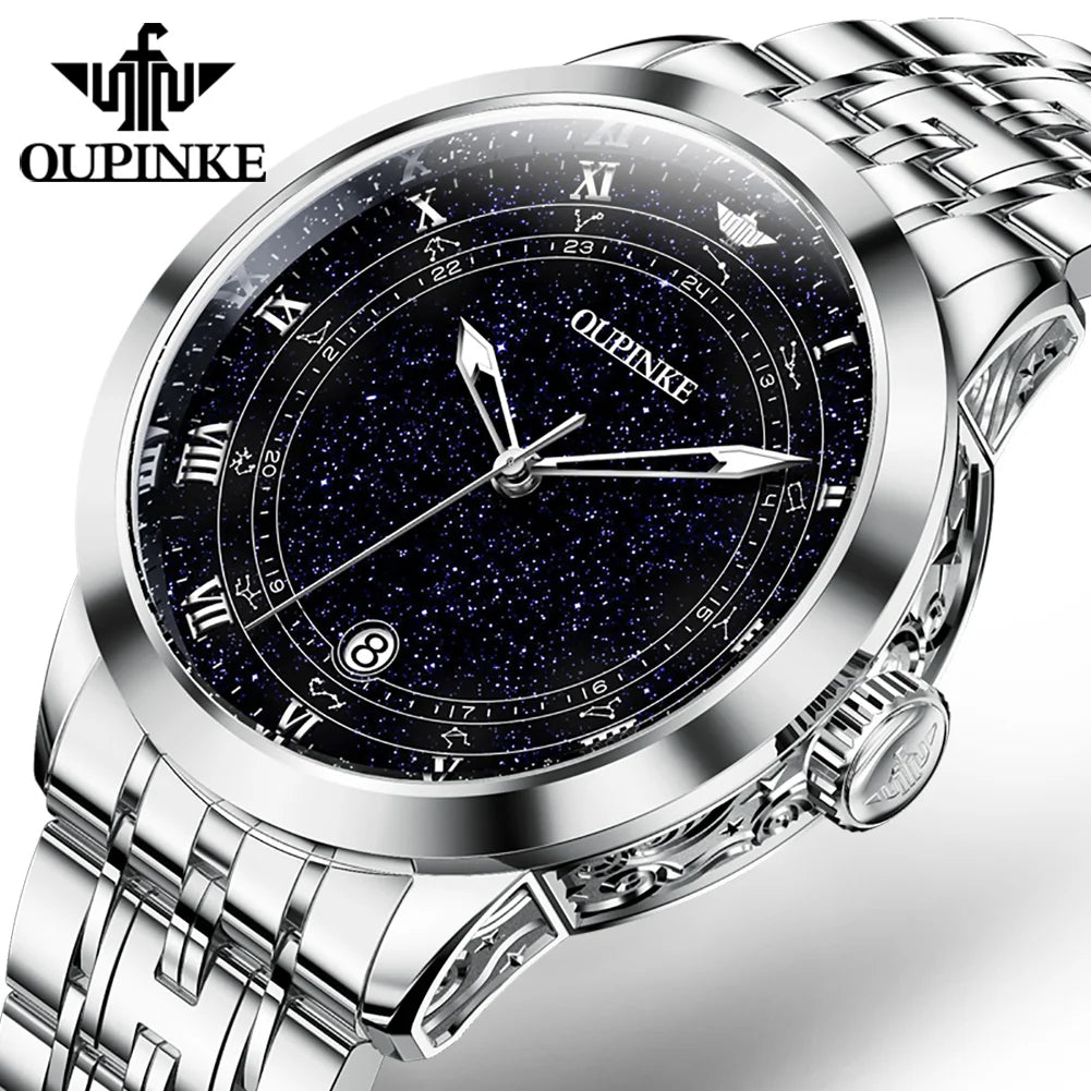 OUPINKE 3203 Oem  Custom Watch Hot Japanese Movement Waterproof Automatic Mechanical Watch Men Watches Luxury