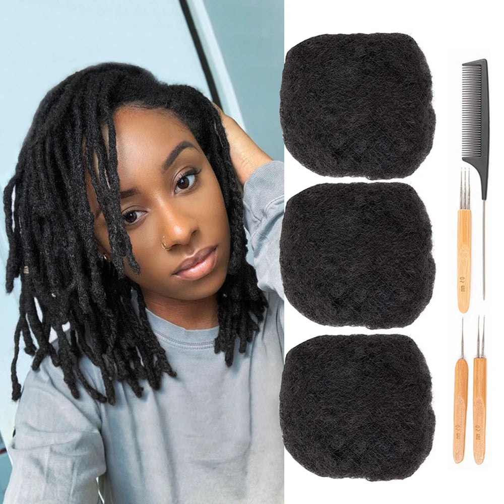 50gram Afro Kinky Brazilian Hair Extension 6-10inch Length Natural Hair Dreadlocks Twist 100% Human Hair