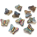 15MM Crystal butterfly Beads  for Jewelry Making DIY Glass Fashion Beads for Bracelet and Earring Accessories