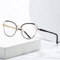 2023 Jiuling Eyewear Metal Anti Blue Light Glasses Frames Eyeglasses Cat Eye Optical Glasses Frame for Women