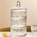 450ml European Style Dual-purpose Jewelry Biscuit Earrings Bracelet Candy Cylindrical Storage Jar