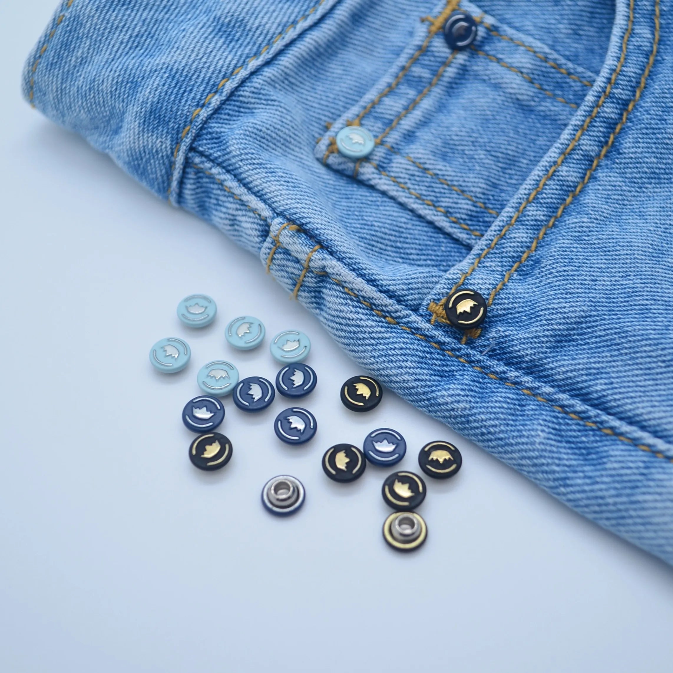 Wholesale Custom Metal Jeans Rivets Button Decoration for Denim Garments Clothing Enhancement