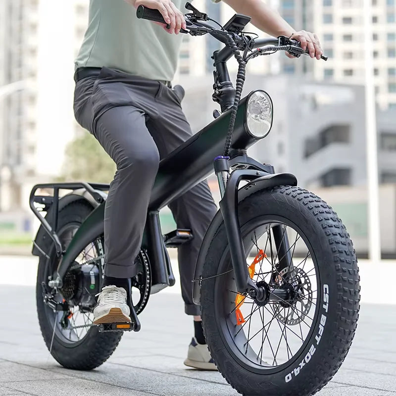 Q3 Electric Fatbike Wholesale Removable Battery 9.6AH 20Inch Fat Tyre Electric Dirt Bike Adult Off-Road Electric Hybrid Bike