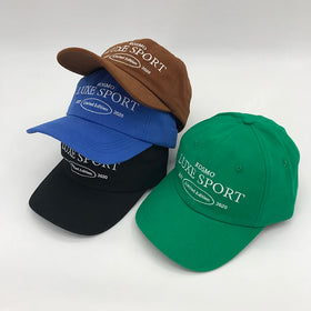 6 Panel Black Blank Cotton Unstructured Baseball Dad Hats Caps Sports Plain With Custom Embroidery Logo for Man Women