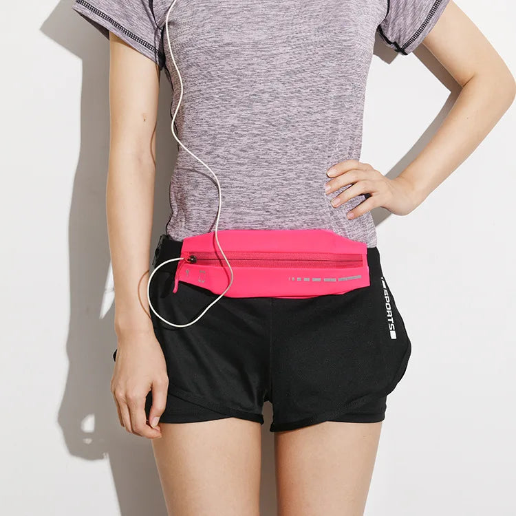 Adjustable Sports  Waterproof Running Waist Pouch Phone Holder Running Belts Fanny Pack