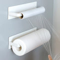 Metal Wall Mounting Rack Set with Towel Ring Robe Hook Toilet Paper Holder Paper Towel Rack Hook Type Installation