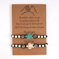 Manufacturer Handmade Friendship Turquoise Beaded Sea Turtle Charm Bracelet Summer Ocean Beach Style Couple Beads Bracelet