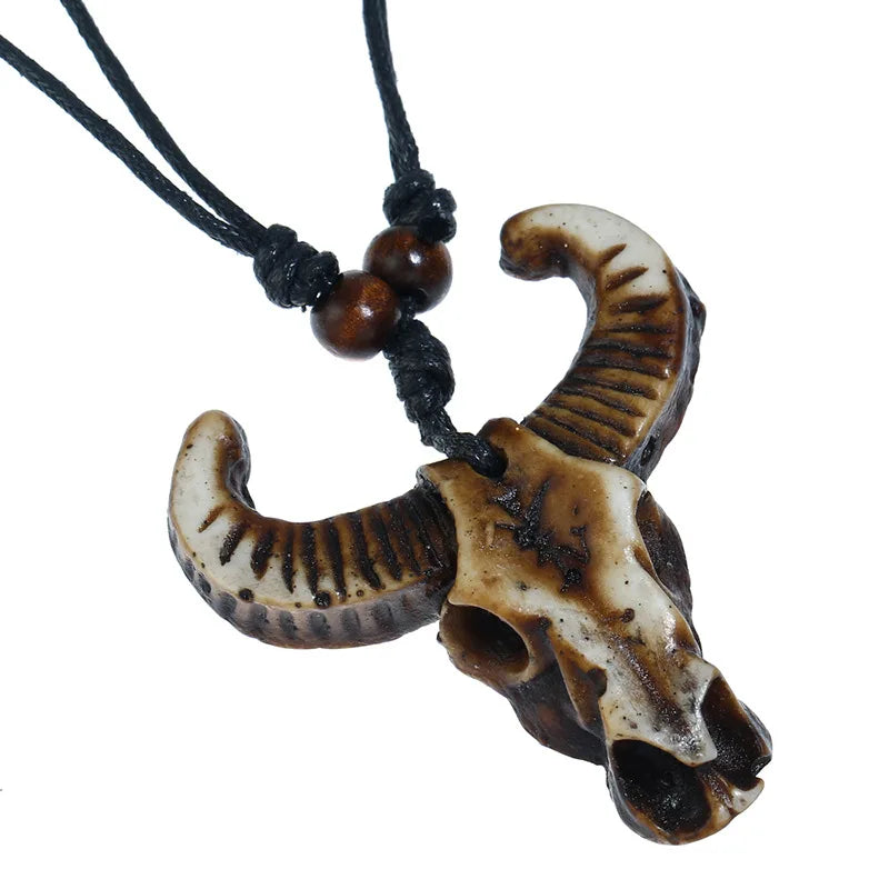 Men's Vintage Oxhead Pendant Necklace for Gift Wedding Party Engagement or Anniversary Fashionable Jewelry