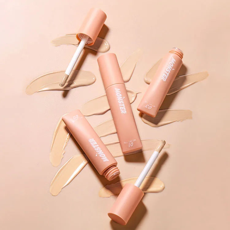 Private Label Cute Tube Cosmetics 3 Colors Makeup Concealer  Waterproof Concealer Liquid