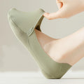 3pairs/set Fashion Silicone Shallow Mouth Skin Black Summer New Ice Silk Mesh Pure Color Socks Man No Show Boat Socks