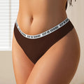 Sexy Women's Thong EvenYoung Wholesale New Low-rise Sexy Seamless Panties Letter Thong Bikinis Sexy Women's Underwear