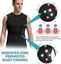Men Indoor Outdoor Sports Vest Breathable Refreshing Fitness Vest Tummy Control Sleeveless Fitness Shirt