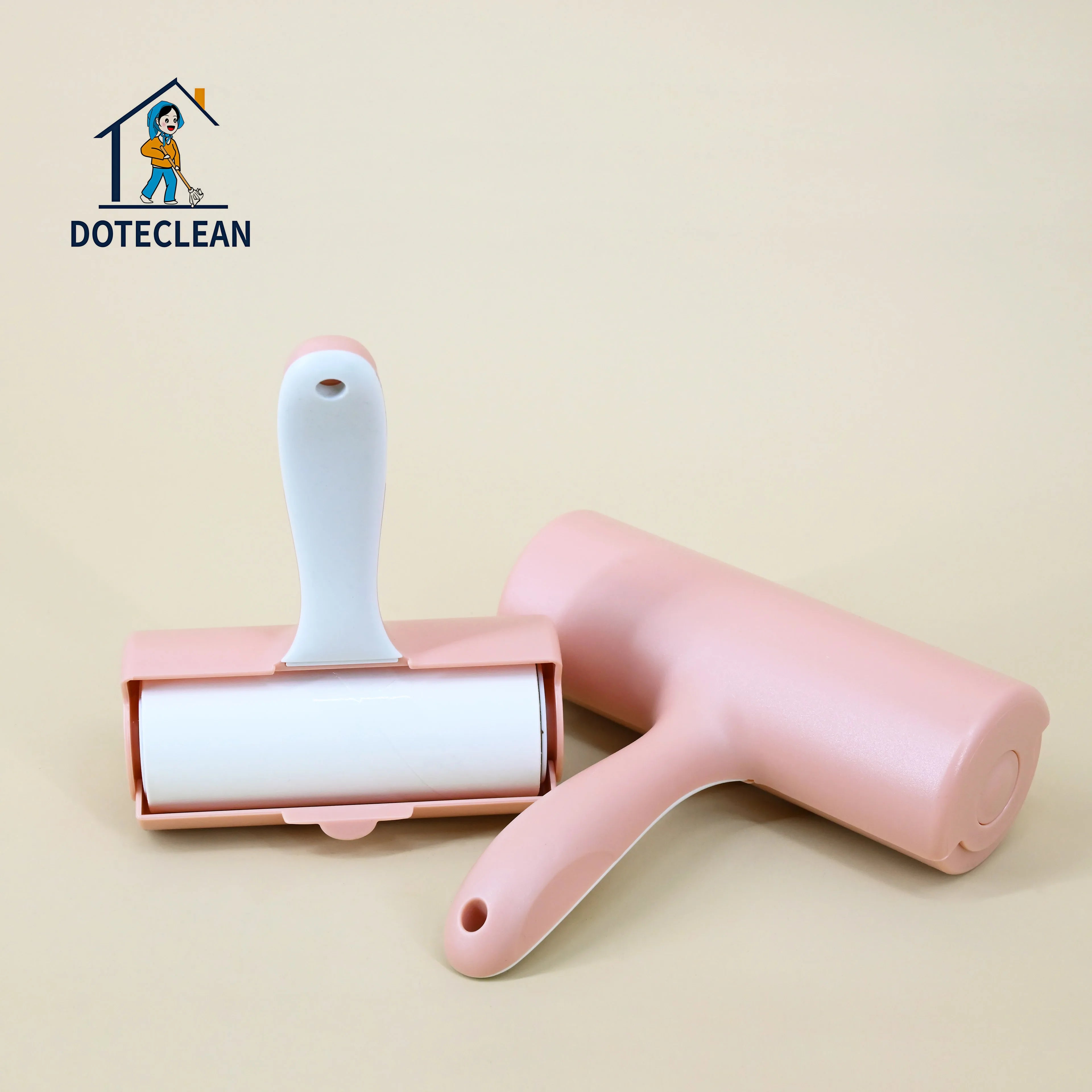 2025  Multifunctional Model  New Cute Hair Sticker Manual Handle Pet Hair Tear Type Clean Roller Plastic Everyday Sticky