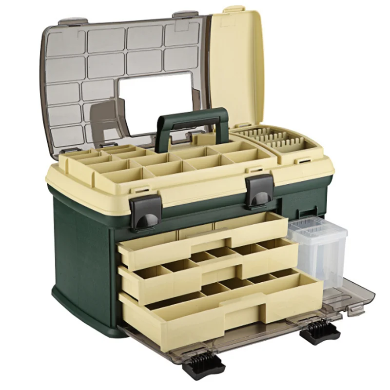 Sea Fishing Multi-function Multi-storey Plastic Fishing Tackle Container Tool Box case Box