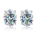 Sparkling 1CT 2ct Oval Cut Moissanite Diamond Earring for Women Gift 925 Sterling Silver Engagement Wedding Fine Jewelry