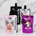 One Side Clear Beauty Sachet Brush Lipstick 5ml 10ml Cosmetic Spout Pouch Plastic Lipgloss Lip Gloss Packaging Bags
