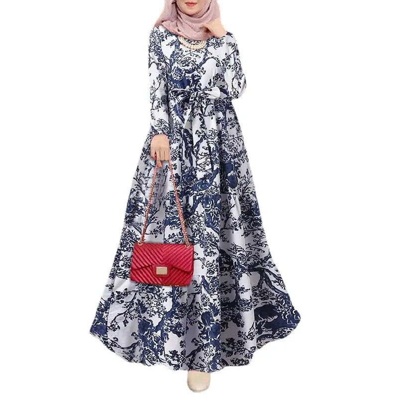 S-5xl Muslim's Dresses for Women 2025 Muslim Abaya Dress Dubai Eid Femme Luxury Islamic Evening  Party Elegant Long Robe