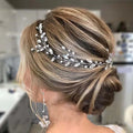 Elegant Handmade Beaded Tiaras Bridal Head Vine Wedding Hair Accessories Headpieces for Bridal