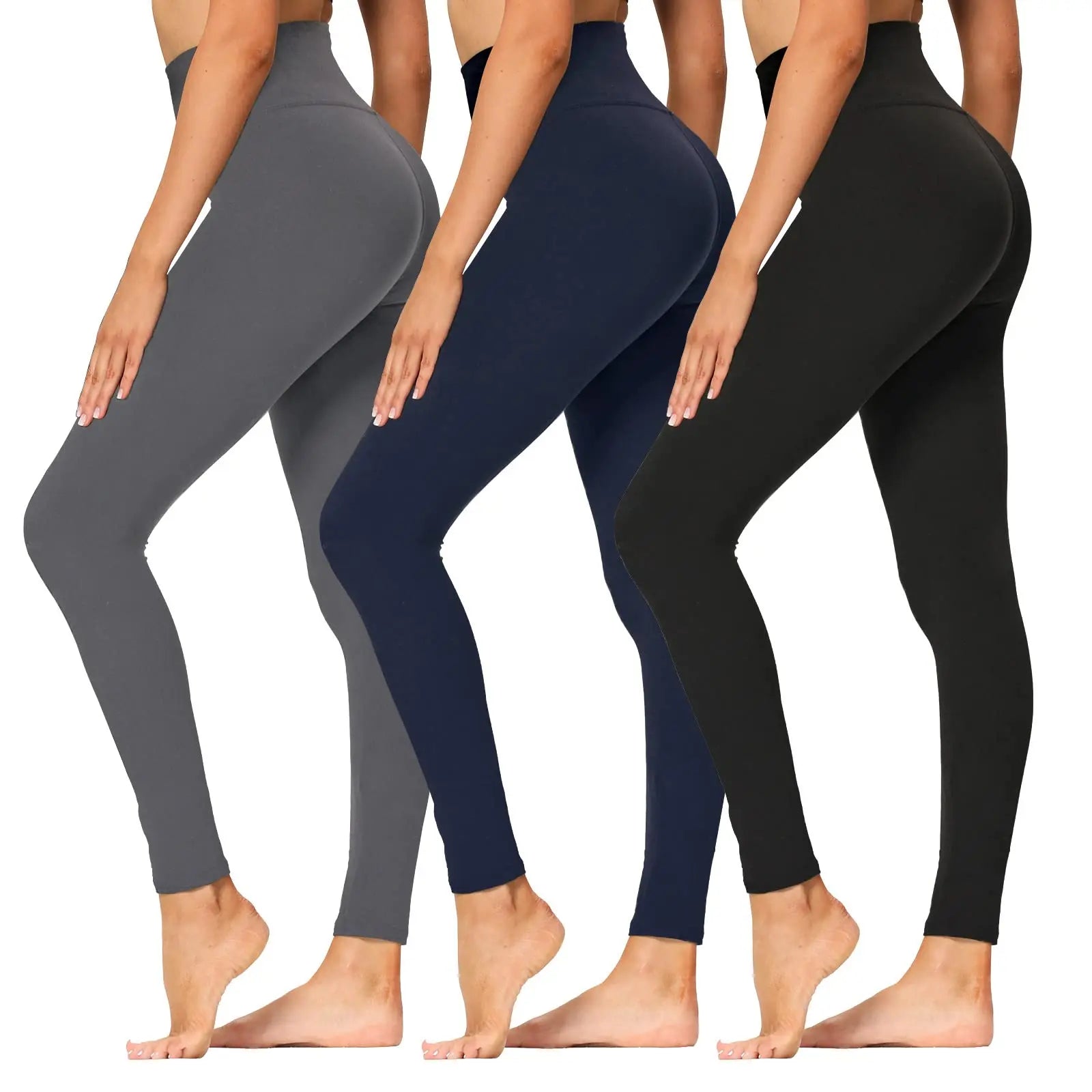 2025 Winter Hot Sale High Waist Poly Span Breathable Quick Dry Casual Brushed Full Length Lady Leggings OEM Custom Logo Factory