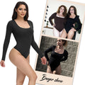 YIYUN 2022 Women's Clothing Tops Square Neck Slim Casual Bodysuit with Breathable Feature Solid Long Sleeve