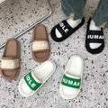 Custom Text Slide Sandals Personalized Word Print Thick Sole Slippers Soft EVA Cloud Slides Summer Beach Non Slip Outdoor Shoes