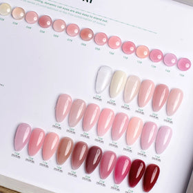 YICHUN 15 ML Organic Vegan Non-Toxic Eco-Friendly Nude Resin Rubber Base Coat UV Gel Nail Supplies Manicure 4 Weeks Lasting