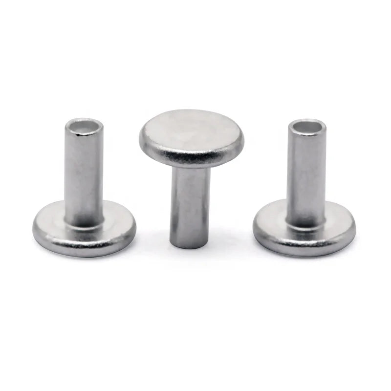 Tariff Reduction High Quality Factory Price Custom Aluminum Flat Head Semi Tubular Rivets ISO Standard Saitong Brand Bright